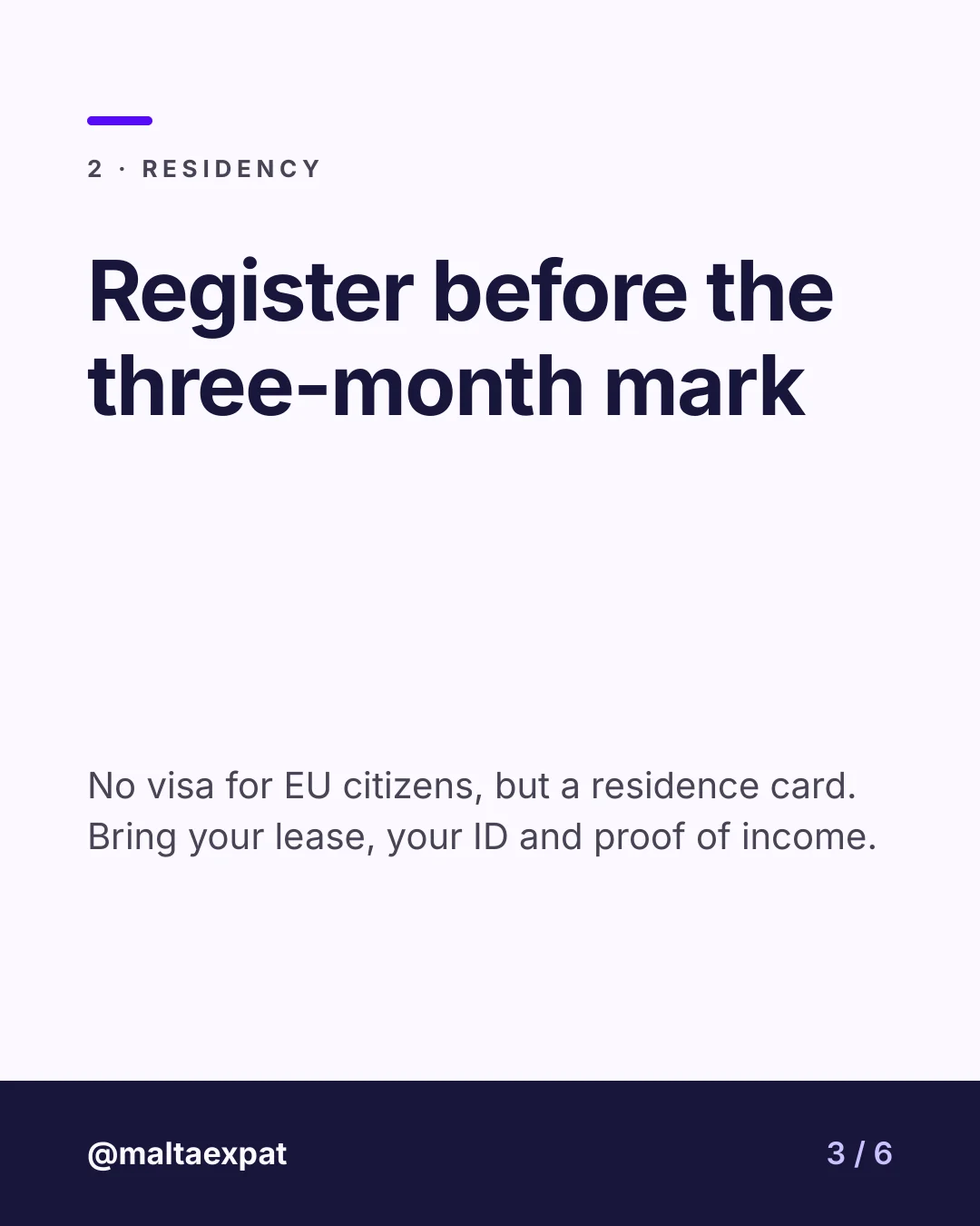 Slide 3: Register before the three-month mark