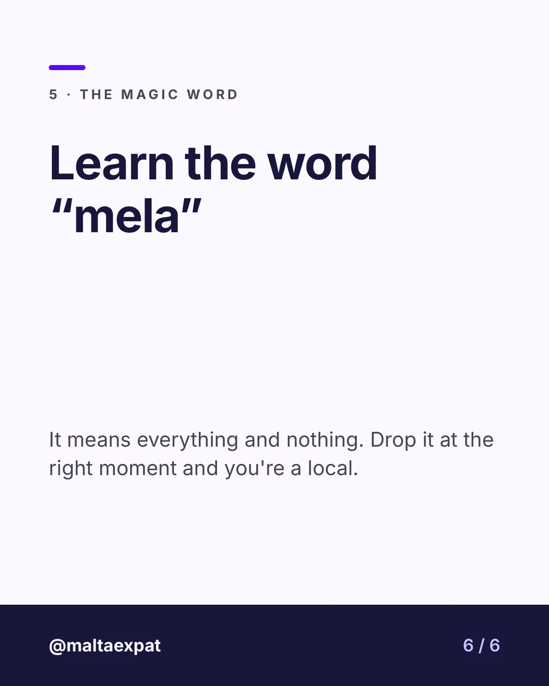 Slide 6: Learn the word “mela”