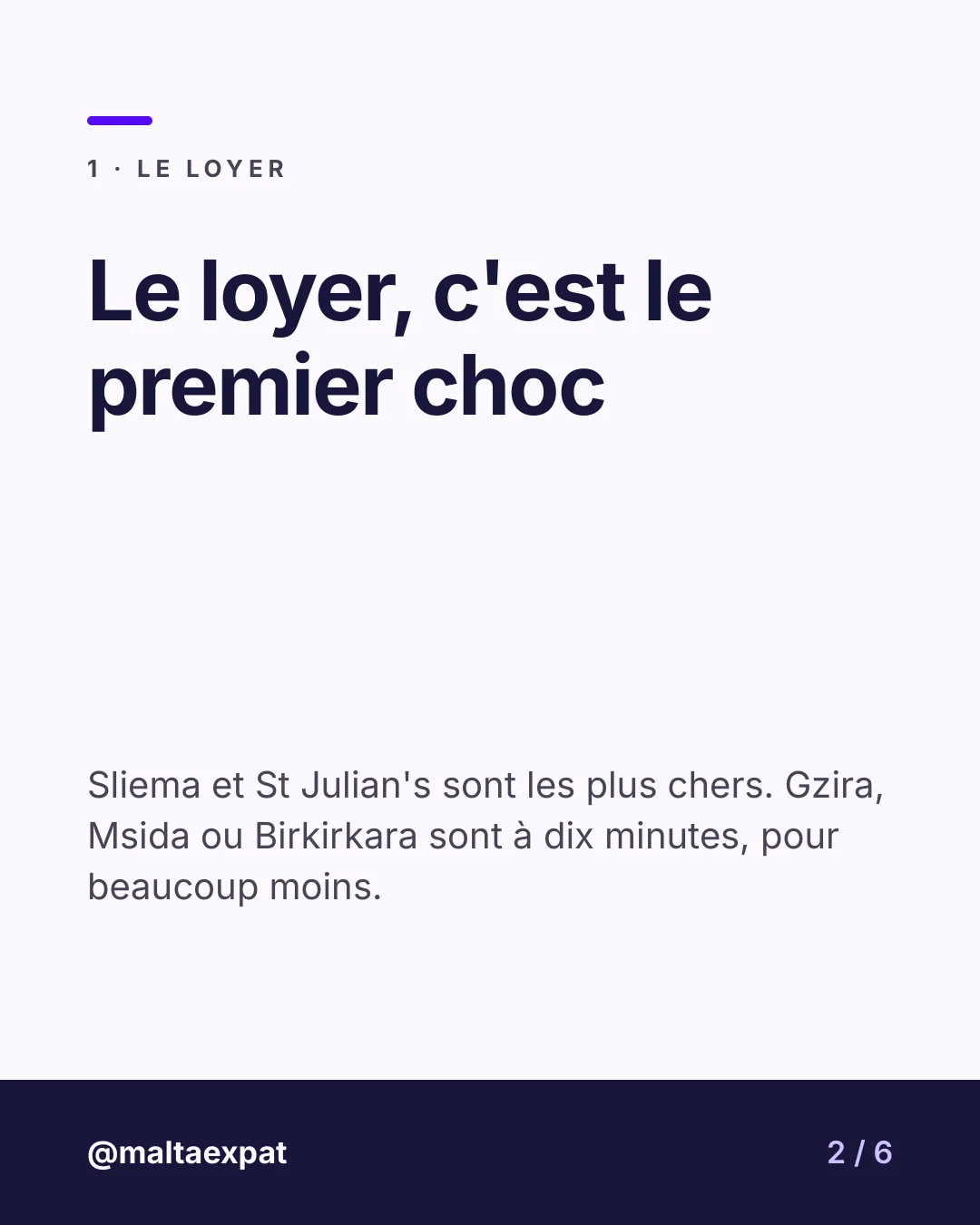 Slide 2 : Le loyer, c'est le premier choc